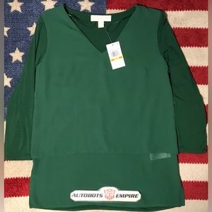 Vintage Womens MICHAEL KORS Moss Blouse Shirt P/S Petite Small Rlpc rl Lauren lv